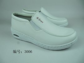 广州铂雅3006真皮气垫护士鞋